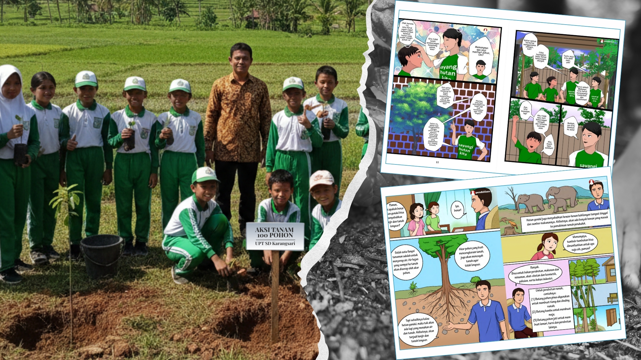 JAGA HUTAN, CEGAH BENCANA ALAM: BANGUN KEPEDULIAN LINGKUNGAN ANAK LEWAT KOMIK PENDIDIKAN