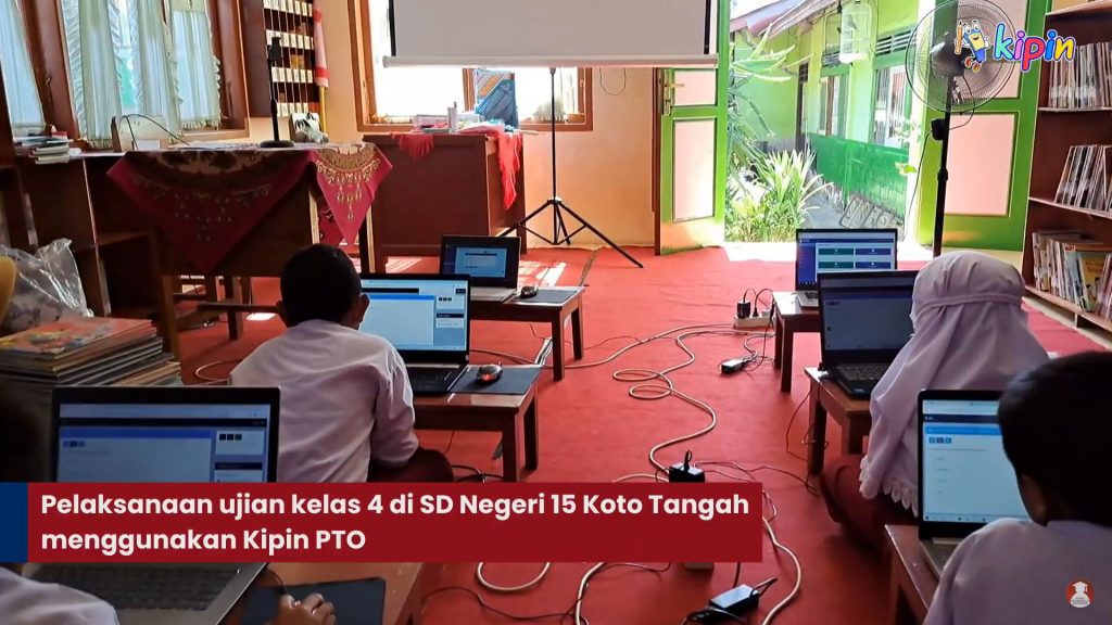 Pelaksanaan Ujian Kelas 4 di SDN 15 Koto Tengah Menggunakan Kipin PTO