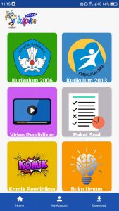 buku pelajaran komik literasi video pendidikan latihan soal