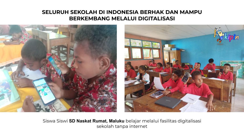 Siswa SD Naskat Rumaat, Maluku belajar melalui fasilitas digitalisasi sekolah tanpa internet