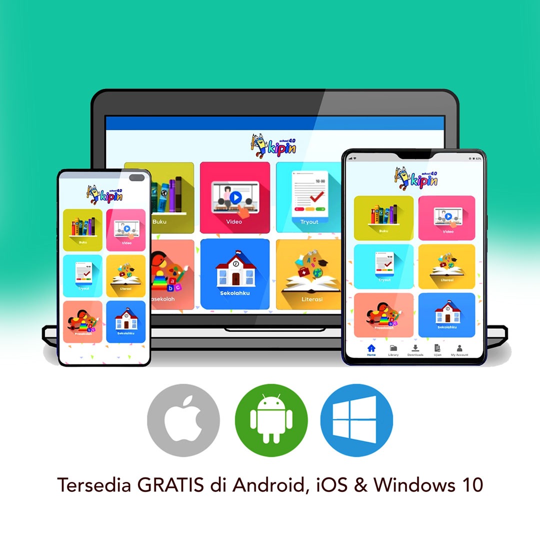 Aplikasi Kipin School Menggratiskan Ribuan Buku Pelajaran Kemdikbud, Video Pendidikan, Latihan Soal dan Komik Literasi Untuk Membantu Anak Sekolah Yang Harus Belajar Dari Rumah Gara-gara Wabah Virus Corona.
